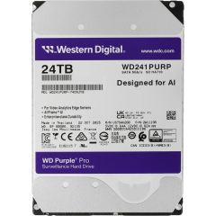 Жесткий диск HDD WD SATA3 24Tb Purple Pro 7200 512Mb (replacement ST20000VE003, WD181PURP, WD221PURP, ST24000VE002, ST24000DM001)