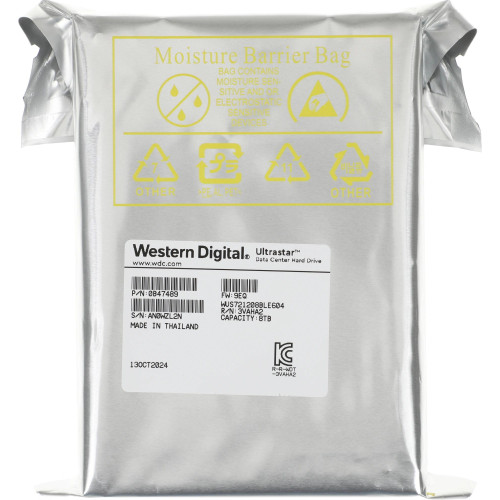 Жесткий диск WD SATA-III 8TB WUS721208BLE604 Ultrastar DC HC340 512E (7200rpm) 256Mb 3.5"