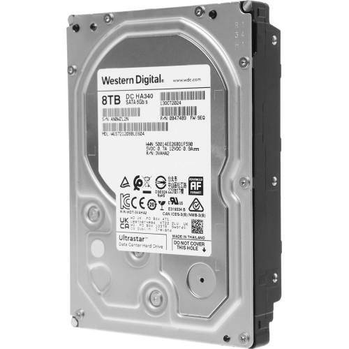 Жесткий диск WD SATA-III 8TB WUS721208BLE604 Ultrastar DC HC340 512E (7200rpm) 256Mb 3.5"