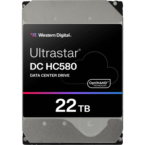 Жесткий диск HDD WD SAS Server 22Tb Ultrastar DC HC580 7200 12Gb/s 512MB (replacement WUH722222AL5204, WUH722020BL5204, ST22000NM000E, MG10SCA20TE, ST20000NM002D, ST20000NM007H)