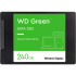 Твердотельные накопители WD SSD Green, 240GB, 2.5" 7mm, SATA3, 3D TLC, R/W 545/465MB/s, IOPs 37 000/68 000, TBW 80, DWPD 0.3 (12 мес.)