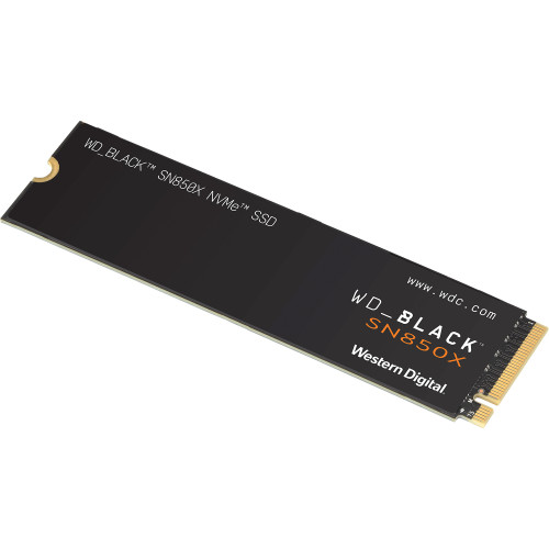 Твердотельный накопитель WD SSD Black SN850X, 2000GB, M.2(22x80mm), NVMe, PCIe 4.0 x4, 3D TLC, R/W 7300/6600MB/s, IOPs 1 200 000/1 100 000, DRAM buffer 2048MB, TBW 1200, DWPD 0.3 (12 мес.)