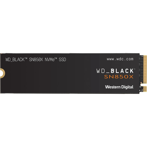 Твердотельный накопитель WD SSD Black SN850X, 2000GB, M.2(22x80mm), NVMe, PCIe 4.0 x4, 3D TLC, R/W 7300/6600MB/s, IOPs 1 200 000/1 100 000, DRAM buffer 2048MB, TBW 1200, DWPD 0.3 (12 мес.)