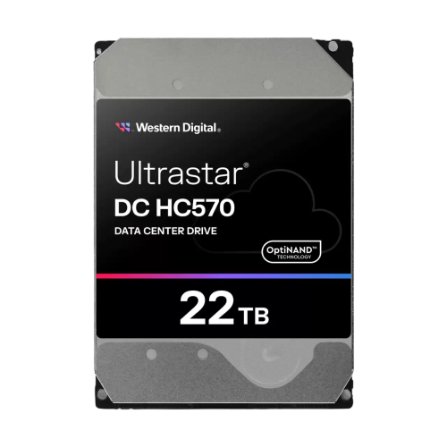 Жесткий диск HDD WD SATA Server 22Tb Ultrastar DC HC570 7200 6Gb/s 512MB (replacement MG10AFA22TE, WUH722020CLE604, WUH722020BLE604, WUH722020BLE6L4)