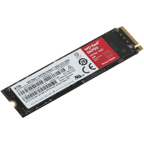 Твердотельный накопитель WD Original PCIe 3.0 x4 4TB WDS400T1R0C Red SN700 M.2 2280