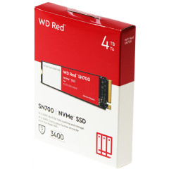 Твердотельный накопитель WD Original PCIe 3.0 x4 4TB WDS400T1R0C Red SN700 M.2 2280