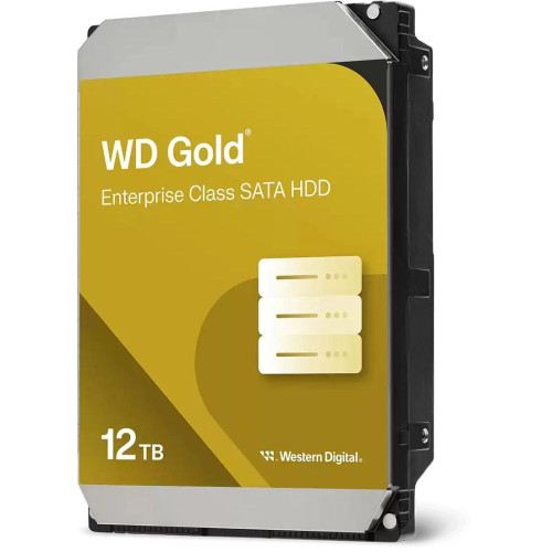 Жесткий диск Western Digital 12TB WD122KRYZ Gold, SATA3, Cache 512MB, 7200 rpm
