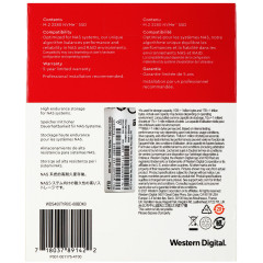 Твердотельный накопитель WD Original PCIe 3.0 x4 4TB WDS400T1R0C Red SN700 M.2 2280