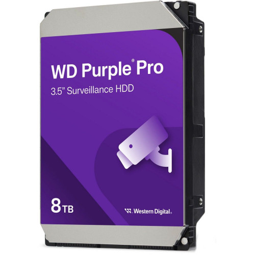 Жесткий диск HDD WD SATA3 8Tb Purple Pro 7200 rmp 256MB (replacement WD8001PURP, WD85PURZ)