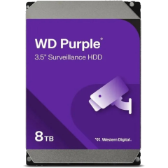 Жесткий диск HDD WD SATA3 8Tb Purple 5640 256Mb (replacement WD84PURZ, WD84PURU, WD82PURZ, WD85PURZ)
