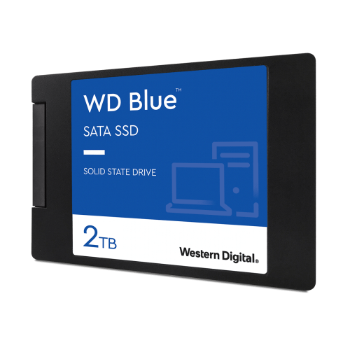 Твердотельный накопитель WD SSD Blue SA510, 2.0TB, 2.5" 7mm, SATA3, R/W 560/530MB/s, IOPs 95 000/84 000, TBW 500, DWPD 0.1 (12 мес.)