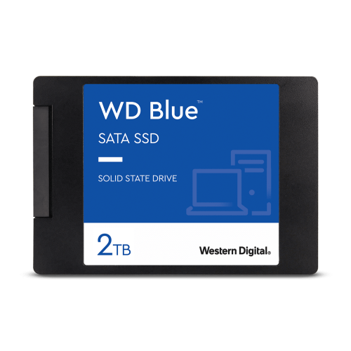 Твердотельный накопитель WD SSD Blue SA510, 2.0TB, 2.5" 7mm, SATA3, R/W 560/530MB/s, IOPs 95 000/84 000, TBW 500, DWPD 0.1 (12 мес.)