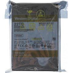 Жесткий диск WD SATA-III 22TB WD221KRYZ Gold 512E (7200rpm) 512Mb 3.5"