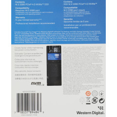 Твердотельный накопитель WD PCIe 4.0 x4 1TB WDS100T4B0Е SN5000 Blue M.2 2280
