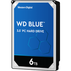 Жесткий диск HDD WD SATA3 6Tb Blue 5400 256Mb (replacement WD60EZAZ, WD60EZRZ)