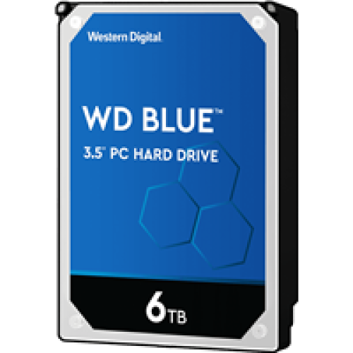 Жесткий диск HDD WD SATA3 6Tb Blue 5400 256Mb (replacement WD60EZAZ, WD60EZRZ)