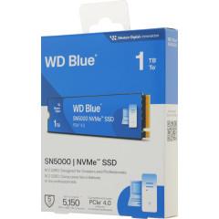 Твердотельный накопитель WD PCIe 4.0 x4 1TB WDS100T4B0Е SN5000 Blue M.2 2280