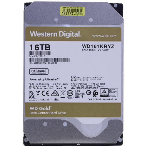 Жесткий диск HDD WD SATA3 16Tb Gold 7200 512mb 1 year warranty