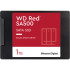 Твердотельные накопители WD SSD Red SA500 NAS, 1000GB, 2.5" 7mm, SATA3, R/W 560/530MB/s, IOPs 95 000/85 000, DRAM buffer, TBW 600, DWPD 0.4 (12 мес.)