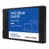 Твердотельный накопитель WD SSD Blue SA510, 500GB, 2.5" 7mm, SATA3, R/W 560/510MB/s, IOPs 90 000/82 000, TBW 200, DWPD 0.2 (12 мес.)