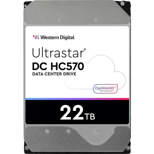 Жесткий диск HDD WD SAS Server 22Tb Ultrastar DC HC570 7200 12Gb/s 512MB (replacement WUH722020BL5204, MG10SCA20TE, ST20000NM002D, ST20000NM007H)