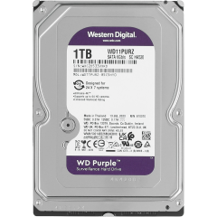 Жесткий диск RECERTIFIED HDD WD SATA3 1TB Purple Video 5400 RPM 64Mb RECERTIFIED