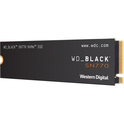 Твердотельный накопитель WD SSD Black SN770 NVMe, 2.0TB, M.2(22x80mm), NVMe, PCIe 4.0 x4, 3D TLC, R/W 5150/4850MB/s, IOPs 650 000/800 000, TBW 1200, DWPD 0.3 (12 мес.)