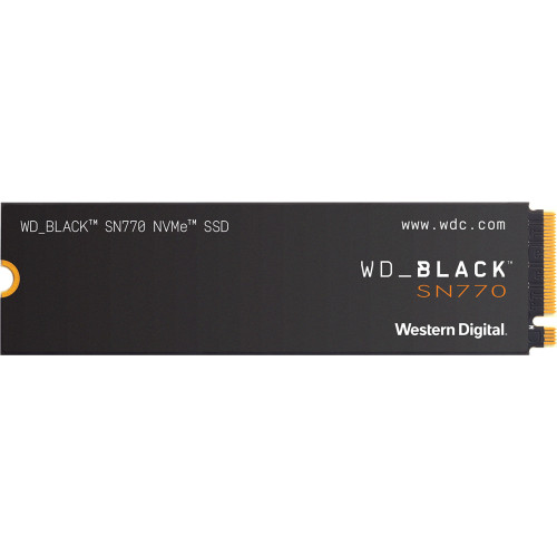 Твердотельный накопитель WD SSD Black SN770 NVMe, 2.0TB, M.2(22x80mm), NVMe, PCIe 4.0 x4, 3D TLC, R/W 5150/4850MB/s, IOPs 650 000/800 000, TBW 1200, DWPD 0.3 (12 мес.)