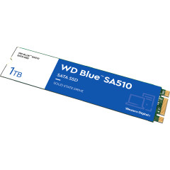 Твердотельные накопители WD SSD Blue SA510, 1.0TB, M.2(22x80mm), SATA3, R/W 560/530MB/s, IOPs 95 000/84 000, TBW 400, DWPD 0.2 (12 мес.)