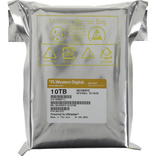 Жесткий диск Western Digital Gold WD103KRYZ 10ТБ 3,5" 7200RPM 512MB (SATA III)