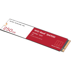 Твердотельные накопители WD SSD Red SN700 NVMe for NAS, 250GB, M.2(22x80mm), NVMe, PCIe 3.0 x4, R/W 3100/1600MB/s, IOPs 220 000/180 000, TBW 500, DWPD 1 (12 мес.)