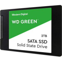 Твердотельный накопитель WD SSD Green, 2.0TB, 2.5" 7mm, SATA3, 3D TLC, R/W 545/н.д., IOPs н.д./н.д., TBW н.д., DWPD н.д. (12 мес.)