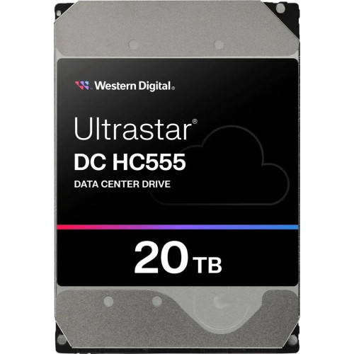 Жесткий диск WD SATA-III 20TB 0B48696 WUH722020CLE604 Ultrastar DC HC555 512E (7200rpm) 512Mb 3.5"
