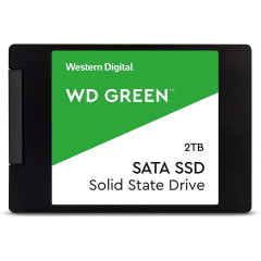 Твердотельный накопитель WD SSD Green, 2.0TB, 2.5" 7mm, SATA3, 3D TLC, R/W 545/н.д., IOPs н.д./н.д., TBW н.д., DWPD н.д. (12 мес.)