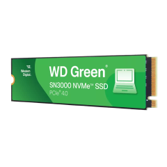Твердотельные накопители WD SSD Green SN3000, 1000GB, M.2(22x80mm), NVMe, PCIe 4.0 x4, QLC, R/W 5000/4200MB/s, TBW 150, DWPD 0.1 (12 мес.)