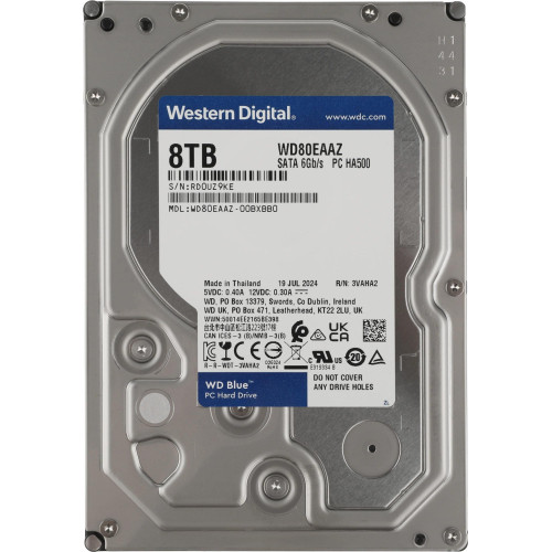 Жесткий диск WD SATA-III 8TB WD80EAAZ Desktop Blue (5640rpm) 256Mb 3.5" 