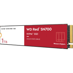 Твердотельные накопители WD SSD Red SN700 NVMe for NAS, 1000GB, M.2(22x80mm), NVMe, PCIe 3.0 x4, R/W 3430/3000MB/s, IOPs 515 000/560 000, TBW 2000, DWPD 1 (12 мес.)