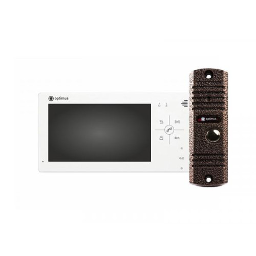 Комплект видеодомофона Optimus VM-7.0 + DS-700L (Медь)