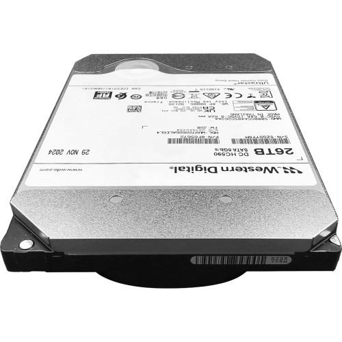 Жесткий диск HDD WD SATA3 Server 26Tb Ultrastar DC HC590 7200 6Gb/s 512MB (replacement ST24000NM002H, MG11ACA24TE, WUH722424ALE6L4, WUH722424ALE604, WUH722624ALE6L4, WD241KRYZ)