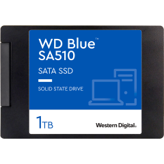 Твердотельные накопители WD SSD Blue SA510, 1.0TB, 2.5" 7mm, SATA3, R/W 560/530MB/s, IOPs 95 000/84 000, TBW 400, DWPD 0.2 (12 мес.)