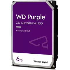 Жесткий диск HDD WD SATA3 6TB Purple 5400 RPM 256Mb (replacement WD62PURZ, WD63PURZ)