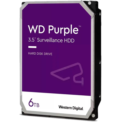 Жесткий диск HDD WD SATA3 6TB Purple 5400 RPM 256Mb (replacement WD62PURZ, WD63PURZ)