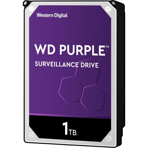 Жесткий диск HDD WD SATA3 1Tb Purple Video IntelliPower 64Mb (clean pulled) (replacement ST1000VX013, WD11PURZ)