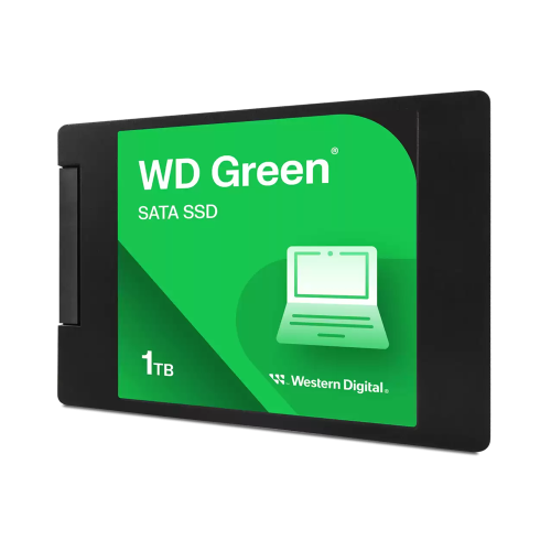 Твердотельный накопитель WD SSD Green, 1.0TB, 2.5" 7mm, SATA3, QLC, R/W 545/385MB/s, IOPs н.д./н.д., TBW н.д., DWPD н.д. (12 мес.)
