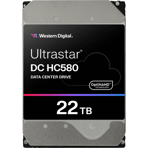 Жесткий диск HDD WD SATA Server 22Tb Ultrastar DC HC580 7200 6Gb/s 512MB (replacement MG10AFA22TE, MG10ACA20TE, WUH722020CLE604, WUH722020BLE604, WUH722020BLE6L4)